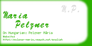 maria pelzner business card